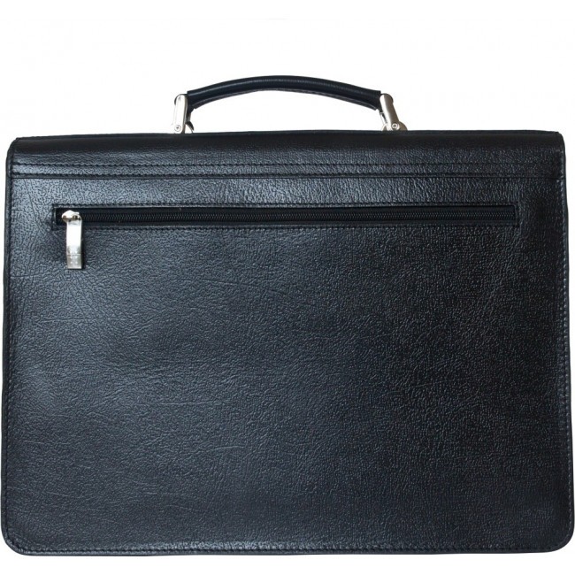 Кожаный портфель Carlo Gattini Tolmezzo 2023-30 Черный Black - фото №3